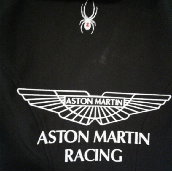 Aston Martin Racing Spyder hooded Jacket womens sz S Embroidered supreme ski - Picture 8 of 11